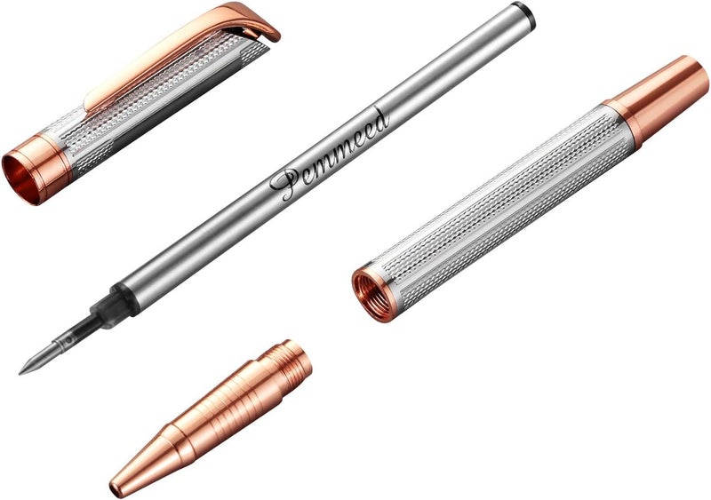 Penneed Rollerball Pen with Gift Set, Gel Pen for Men, Women, Business, Party&Wedding Black Ink 0.7mm G5 (Gold-Sliver) - Image 2
